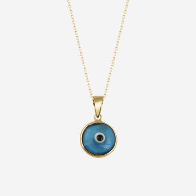5 Stück Boho Vintage Kristall Blaue Augen Anhänger Gemischte Bunte Perlen  Ethnische Mehrschichtige Halskette Set